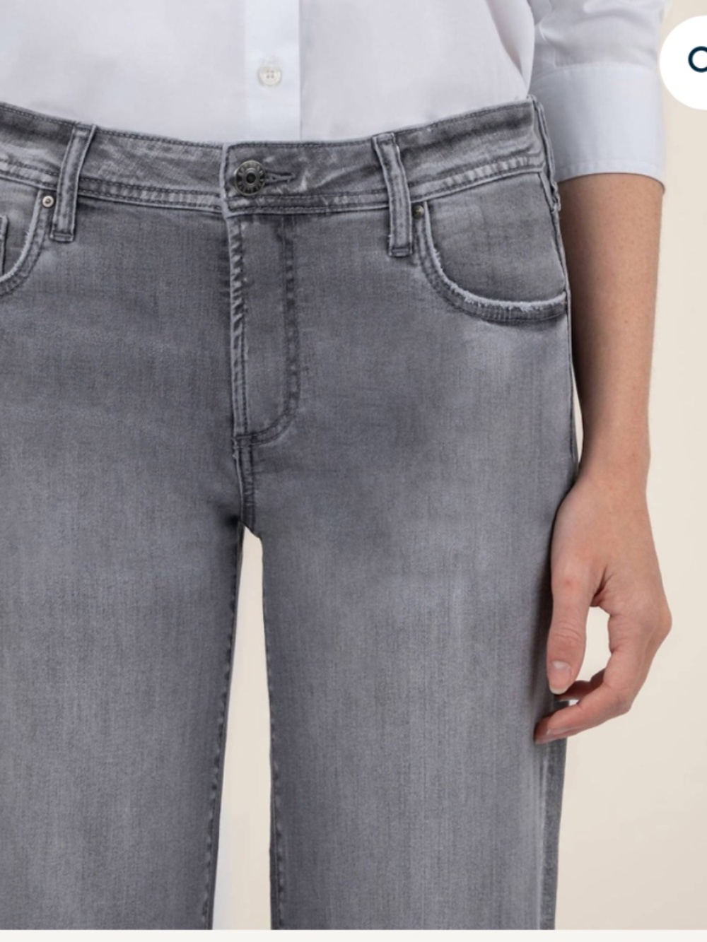 KUT grey Charlotte mid rise jeans, 10, GP1603 - Picture 4 of 7